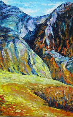 Keren Gorzhaltsan: 'Mountains', 2006 Oil Painting, Undecided.  oil on canvas ...