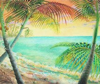 Artist: Kevin Wakefield - Title: Sunrise on Coconut Beach - Medium: Oil Painting - Year: 2013