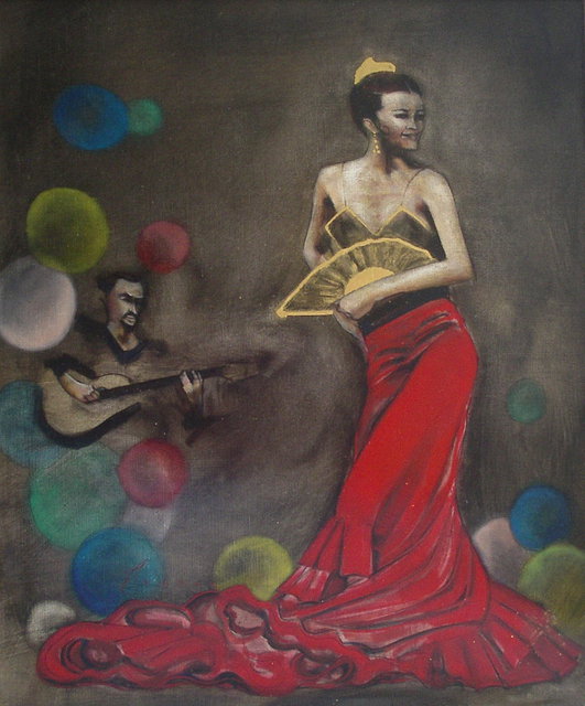 Kyle Foster  'Baile', created in 2009, Original Painting Oil.