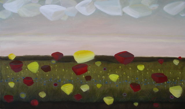 Artist Kyle Foster. 'Distant Meadows' Artwork Image, Created in 2008, Original Painting Oil. #art #artist
