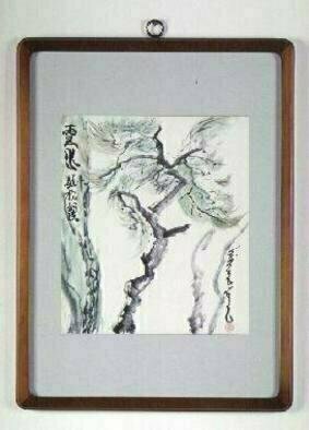 Kichung Lizee: 'Totem', 2003 Other, Landscape. Spontaneous brush work using Eastern calligraphy brush, Chinese ink and water color on rice paper....