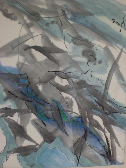 Kichung Lizee  'Water Beings II', created in 2008, Original Paper.