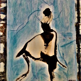 Kichung Lizee: 'one step at a time', 2023 Mixed Media, Spiritual. Artist Description: goose...