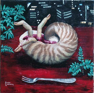 Artist: Tkl Kizimecca - Title: cannibalistic dessert - Medium: Oil Painting - Year: 2020