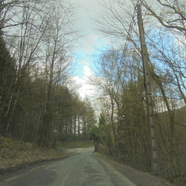 Korntong Suwanna: 'on the road', 2023 Color Photograph, Nature. Artist Description: My drive On the way back  home  in winter time. ...