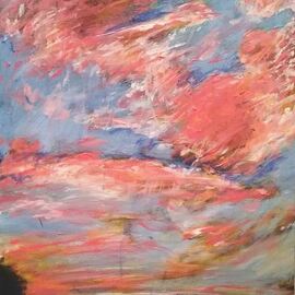 Pink Sky painting By Tom Irizarry Studio