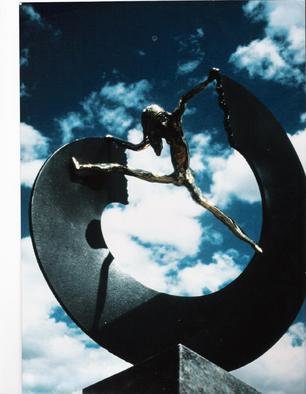 Ivan Kosta: 'Breaking The Circle', 1995 Mixed Media Sculpture, Abstract Figurative.  see 