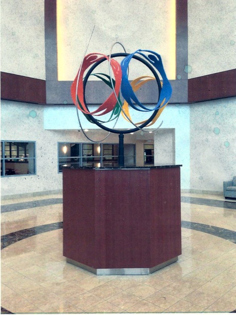 Artist Ivan Kosta. 'Wellness Globe In DelNor Hospital Lobby' Artwork Image, Created in 2009, Original Painting Oil. #art #artist