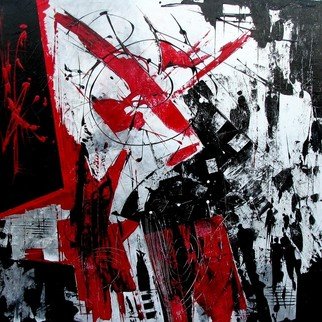 Elmostafa Elansari: 'untitled', 2012 Mixed Media, Abstract Figurative.       mixed media on canvas with large texture         ...