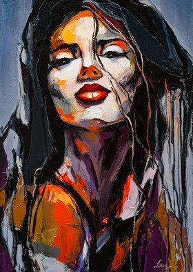 Artist: Lana Tikhonova - Title: siren - Medium: Acrylic Painting - Year: 2020