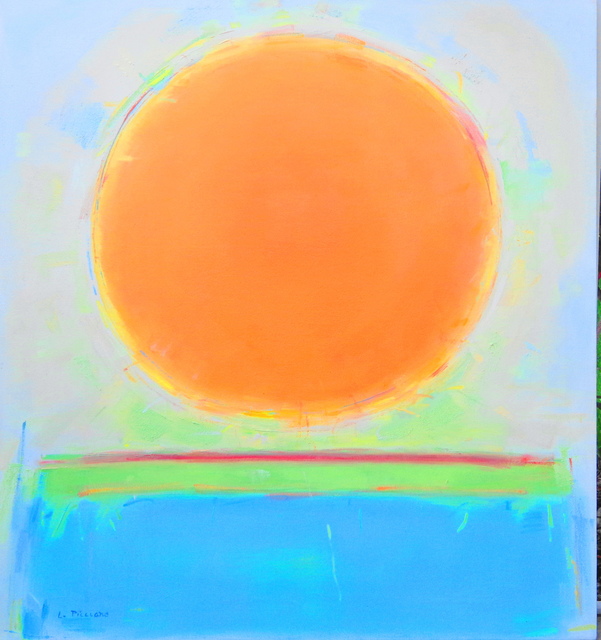 Artist Lana Picciano. 'Copper Sun' Artwork Image, Created in 2016, Original Printmaking Giclee. #art #artist