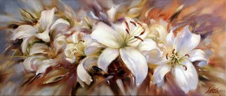 Artist: Viktoria Lapteva - Title: Lilies - Medium: Oil Painting - Year: 2016