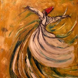 Laraib Yousaf: 'sufi', 2017 Acrylic Painting, Dance. Artist Description: Sufi rumi...