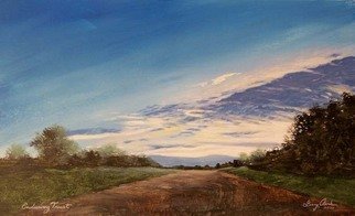 Larry Clark: 'Enduring Trust', 2010 Acrylic Painting, Landscape.  sunrise with beautiful sky ...