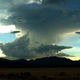 Luise Andersen: 'AFTER THUNDERSTORM  ', 2006 Other Photography, Other. Artist Description: . . . yes. . the images within cloud formations. . . hues so beautiful. . desert earth and sky. .                work c)...