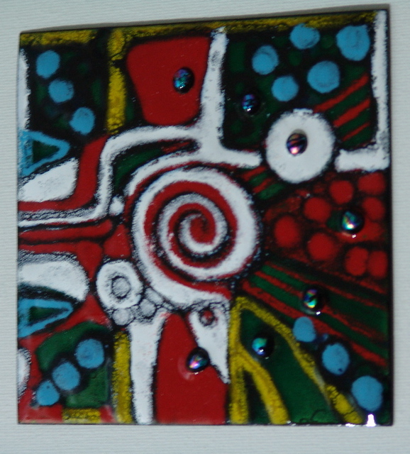Luise Andersen  'ART OF FIRE AND GLASS VIEW CHOICE II Coaster', created in 2009, Original Fiber.