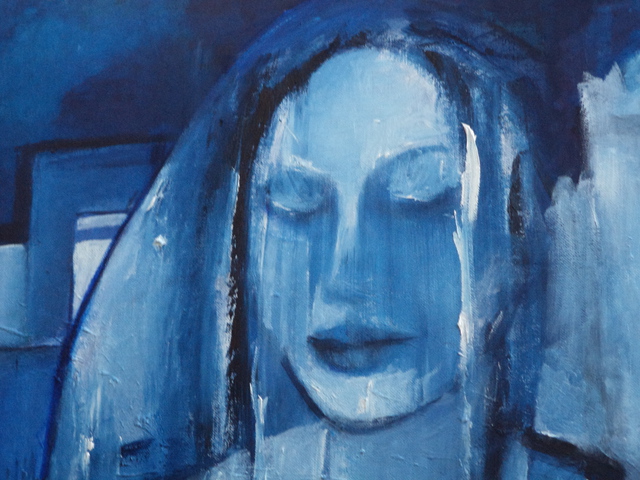 Artist Luise Andersen. 'BLUE Rooms Of Soul II May 29  2014' Artwork Image, Created in 2014, Original Fiber. #art #artist