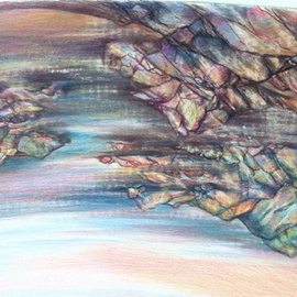 Luise Andersen: 'CREATIVE PROGRESS SEASCAPE April 6  other version possibility', 2007 Other Drawing, Other. Artist Description: this one is fabulous in original. . .  will take photo in daylight tomorrow ( 04/ 7/ 007) . . and then hopefully the camera sees what I see. . Or closer to hues than now. . and lines. . to bring out all the forms. . figures. .mood. . .  Bring out Mignon . .    ...