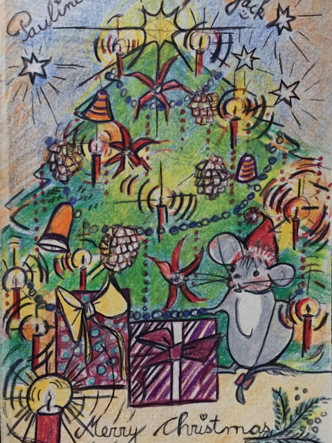 Luise Andersen  'Christmas Card 2014 ', created in 2014, Original Fiber.