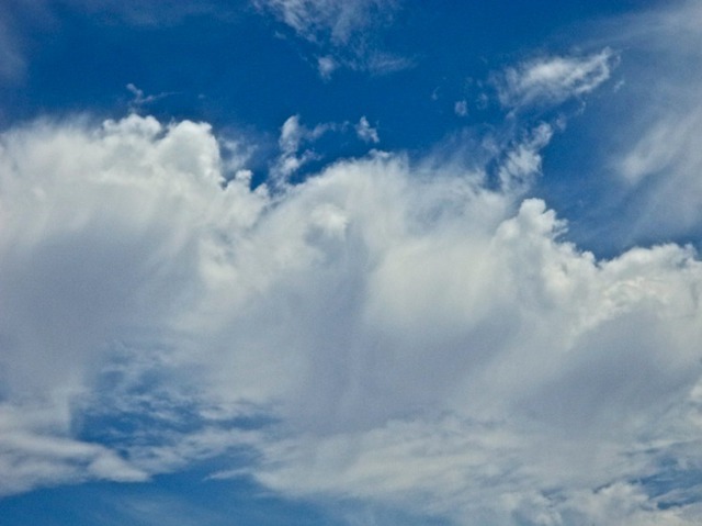 Artist Luise Andersen. 'Cloud Gazing I August Four TwOThrtn' Artwork Image, Created in 2013, Original Fiber. #art #artist