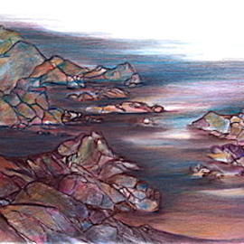 Luise Andersen: 'DRAWING PROGRESSING STAGE SEASCAPE CONTEMP FEB 12', 2007 Other Drawing, Other. Artist Description: YAPP. . . . All I did these days . . is create. . . days. . nights. .  And this is one of them too. . . .  Colors. . .  I taste colors. . and they HAVE to feel soooo very Just So. . .  or no dice. . . Can you' feel' them. . ? ? reminds me ofcaramel and candied apple. . . Yesss. .  I know,  it ...