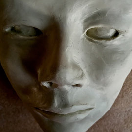Luise Andersen Artwork Dearling s Faces IVA MAY 6 2015, 2015 Clay Sculpture, Abstract