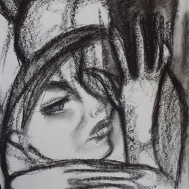 Luise Andersen Artwork Feel in Core BLACK ON WHITE  June 11 2014, 2014 Charcoal Drawing, Other