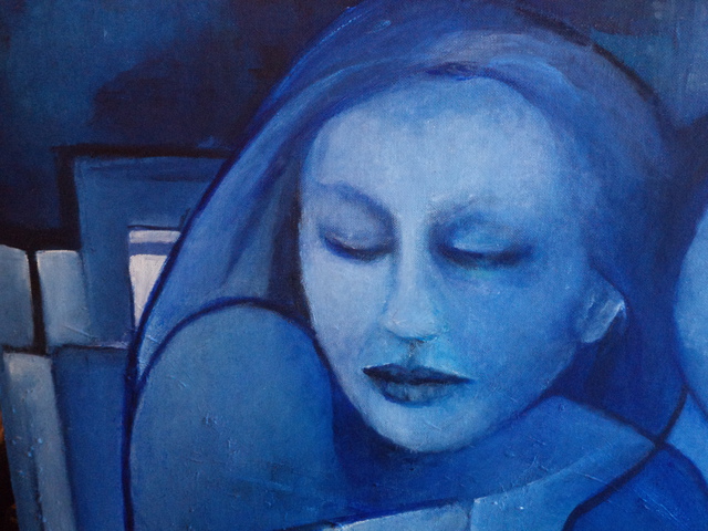 Luise Andersen  'Feeling In BlUE MAY I  Detail II', created in 2014, Original Fiber.