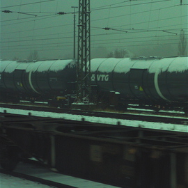Luise Andersen: 'German Travels   PASSAU  Train Images   ', 2007 Other Photography, Other. Artist Description: Could n ot figure this one out. .  Just was intrigued by this unusual' setup' . .  switching of tracks? hmmm. .  ...