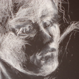 Luise Andersen Artwork JAN 24 2014 NO II CHARCOAL 2nd  close up detail, 2014 Charcoal Drawing, Abstract