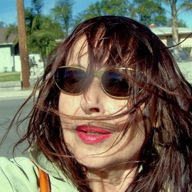 Luise Andersen: 'Luise mignon WINDS mustache I', 2010 Color Photograph, Other. Artist Description:  windy. . just right. . for unexpected. . and got it too. . a mustache. .. . . smiiile. .Wanted a real nice pic. . with wind tossed hair. . you know. . I love to paint that. . since has 'meaning' . . to me. . in paintings. . well. . this is. . what strong. . real strong howling winds had in mind. . and. . ...