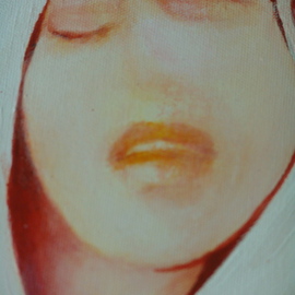 Luise Andersen: 'ORANGE  Visages Forms Veils Aura', 2008 Acrylic Painting, Other. 