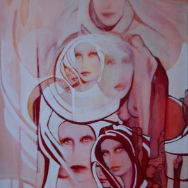 Luise Andersen: 'ORANGE   October Sixteeen Update', 2008 Acrylic Painting, Surrealism. 