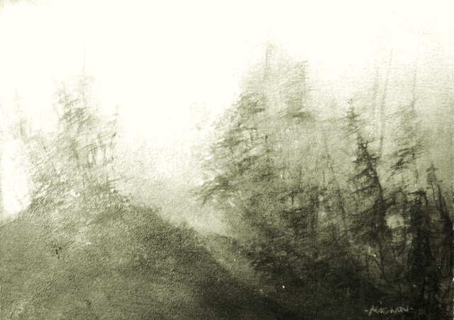 Luise Andersen  'Out Of Fog Rises Night I', created in 2011, Original Fiber.