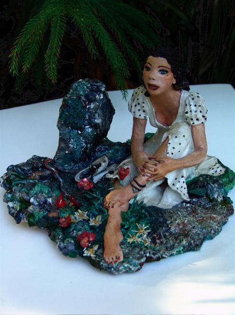 Artist Luise Andersen. 'Sculpture Eva  ' Artwork Image, Created in 2000, Original Fiber. #art #artist