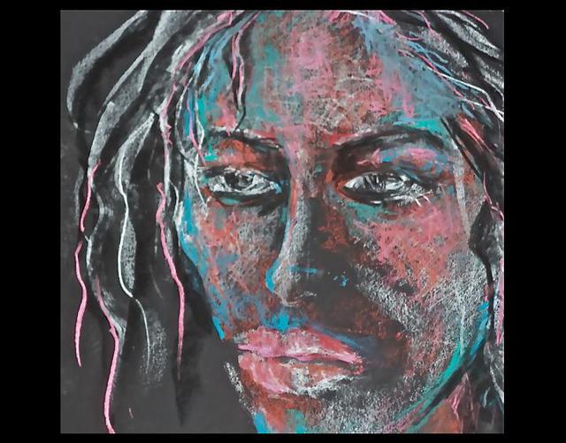Artist Luise Andersen. 'Colors Back To Black I  In Progress' Artwork Image, Created in 2013, Original Fiber. #art #artist