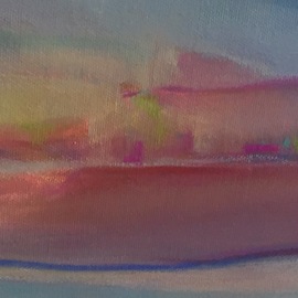 Luise Andersen: 'detail 2 on 26 june 2019', 2019 Pastel, Abstract. Artist Description: Wednesday, June 26,2019- detail of picture taken late afternoon inside residence- venture from  front into  distance. .  love the wonderful colors in the soft pastel sets my longtime dear friend Gerdi surprised me with a little while ago. thankful and inspired. did already several pastel paintings with them . ...