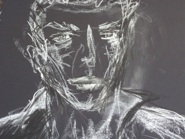 Artist Luise Andersen. 'FEEL IN WHITE ON BLACK VII' Artwork Image, Created in 2014, Original Fiber. #art #artist