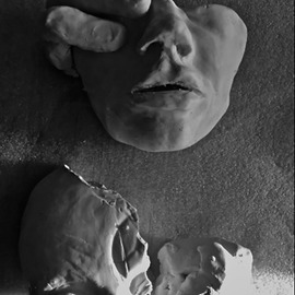 Luise Andersen: 'to reconstruct in new feel II', 2015 Clay Sculpture, Surrealism. Artist Description:  . . in black and white photography . .  ...