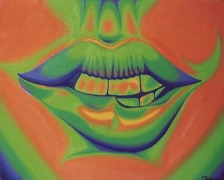 Kristen Temple: 'Hunger', 2003 Oil Painting, Other.  Mouth ...