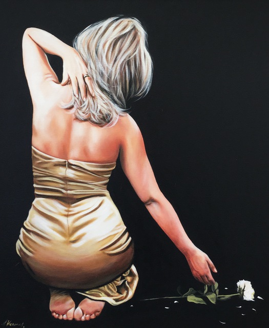 Laura Kearney  'Beside A Rose', created in 2016, Original Painting Oil.