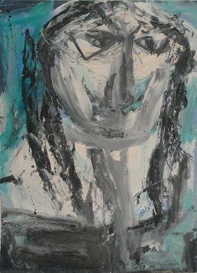 Artist: Laurie Vaughn - Title: Figurative Expressionist Experiment - Medium: Acrylic Painting - Year: 2008