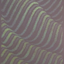 Lawrence Jones: 'Greenfield', 2014 Pencil Drawing, Abstract Landscape. Artist Description:   art, original art, abstract art, abstract, drawing, mixed media, illustration, pencil, paint. green, field, greenfield, graphic art,  ...