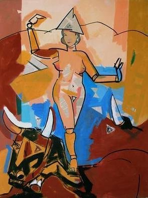 Artist: Jose Luis Lazaro Ferre - Title: The Rape of Europa  - Medium: Collage - Year: 2005