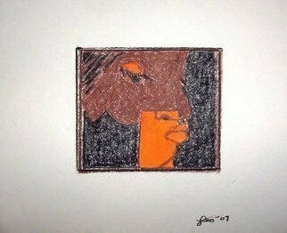 Leo Evans: 'PASTEL DRAWING ELEVEN', 2007 Pastel, Abstract Figurative.  PASTEL DRAWING # 11 ~ LEO EVANS ~ LEOEVANS. COM ~ ALL RIGHTS RESERVED ~ 2007  ...