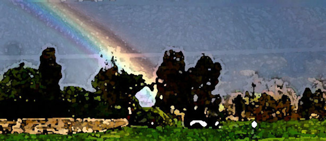 Artist Leo Evans. 'RAINBOW GOOSE CREEK 1' Artwork Image, Created in 2007, Original Photography Color. #art #artist