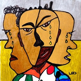 Leo Evans: 'my fears and tears', 2021 Mixed Media, Abstract. Artist Description: New Art by Leo Evans The Reason for my Fears and Tears Acrylic Pen, Marker, Permanent Marker 2021...