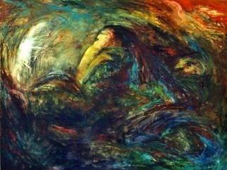 Leonor Villagra: 'Tidal Wave', 2003 Oil Painting, Marine. Tidal wave ...