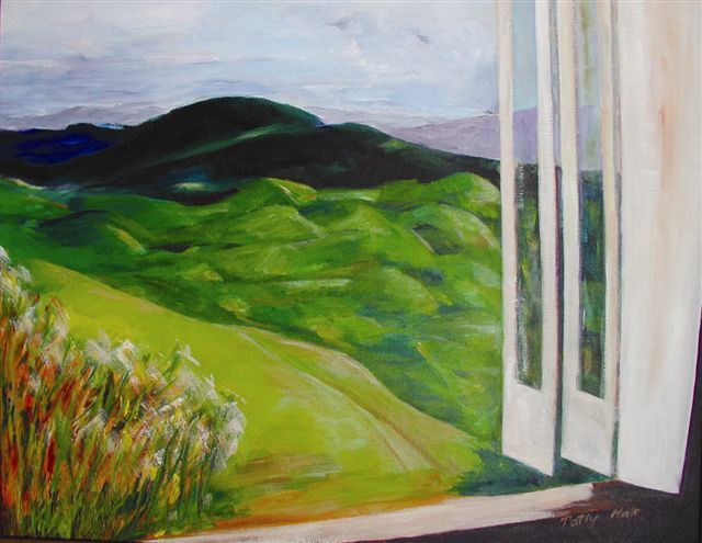 Artist Patsy Mair. 'View From The Bunker' Artwork Image, Created in 2005, Original Painting Acrylic. #art #artist