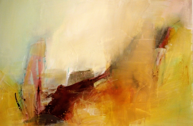 Leyla Murr  'Misty Valley ', created in 2015, Original Painting Acrylic.